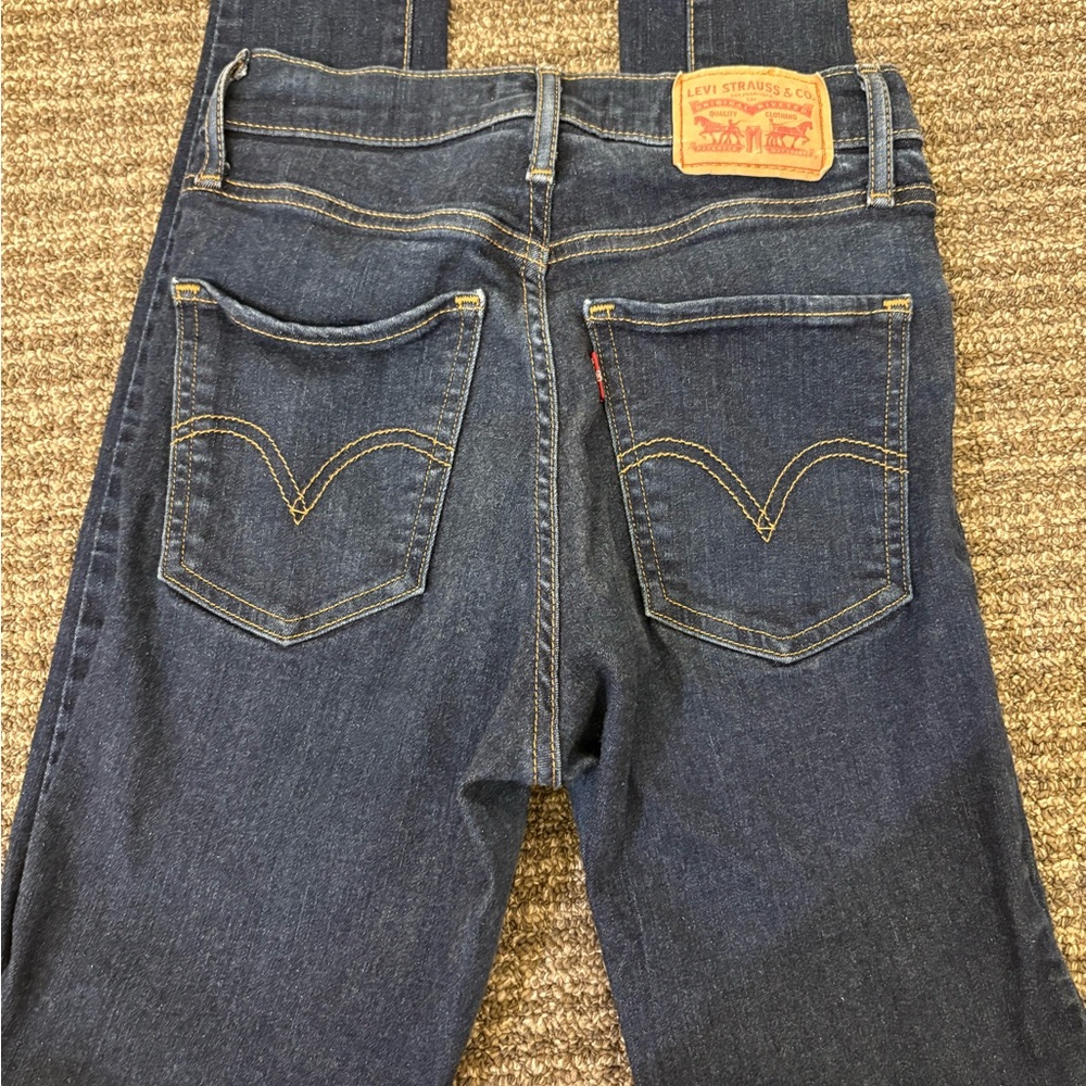 Levi's Dark Blue Skinny Jeans high rise - Picture 6 of 9